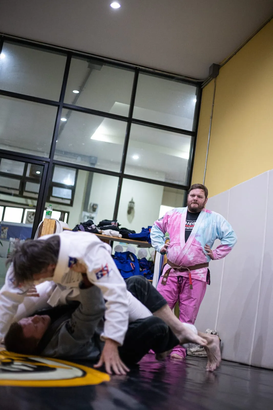 Brazilian Jiu-Jitsu students learning advanced techniques
