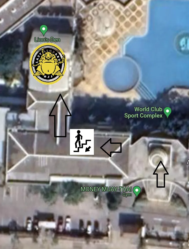 Map showing Lazy Leopard BJJ location in Chiang Mai, Thailand